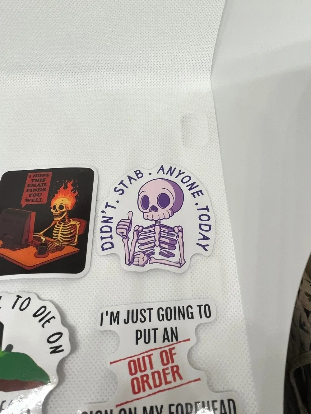 Dark humor sticker 6 pack